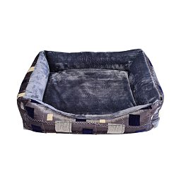 Obrázek pro produkt Pelech šedý s modrým vzorem 60X80 cm